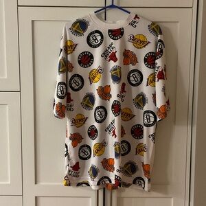 NBA White Graphic Tee